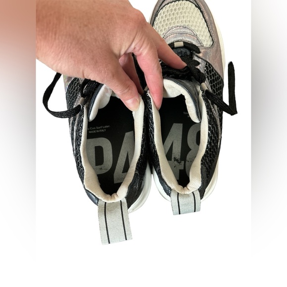 P448 Luke Iridescent Sneakers ( Made in Italy ) - size 39/ 8.5 Womens RETAIL$400 - Picture 6 of 11